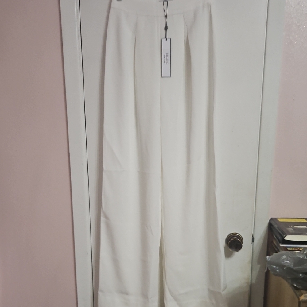BCBG Cream Wide Leg Women's Pants